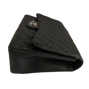 Chanel Caviar Jumbo Single Flap Black SHW
